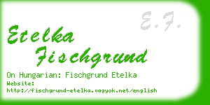 etelka fischgrund business card